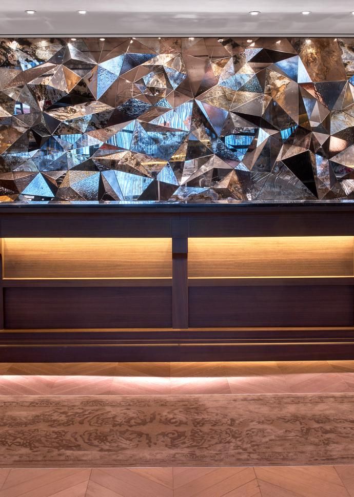 La recepción del vestíbulo del Baccarat Hotel 