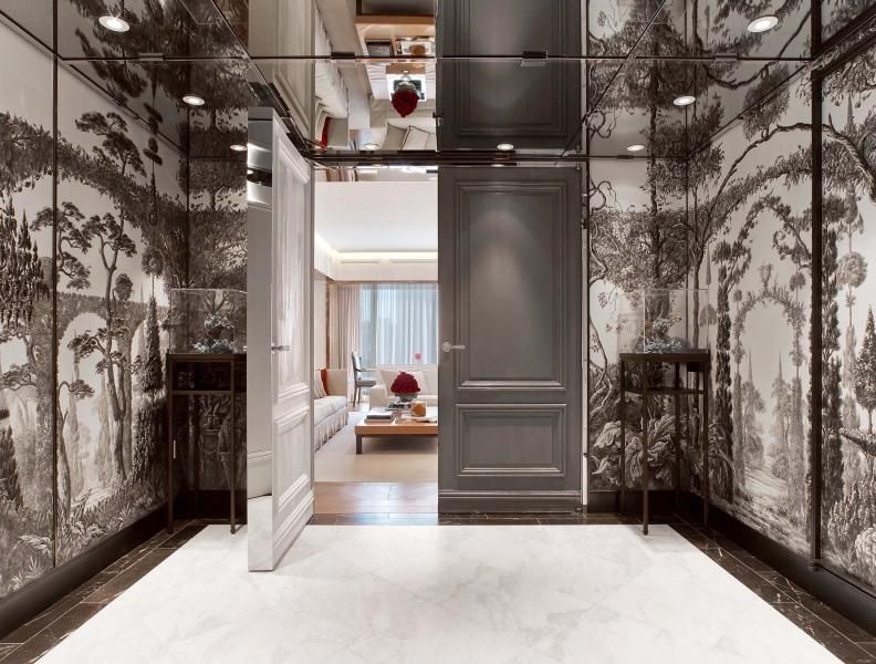 Papier peint de la suite Baccarat Hotel 