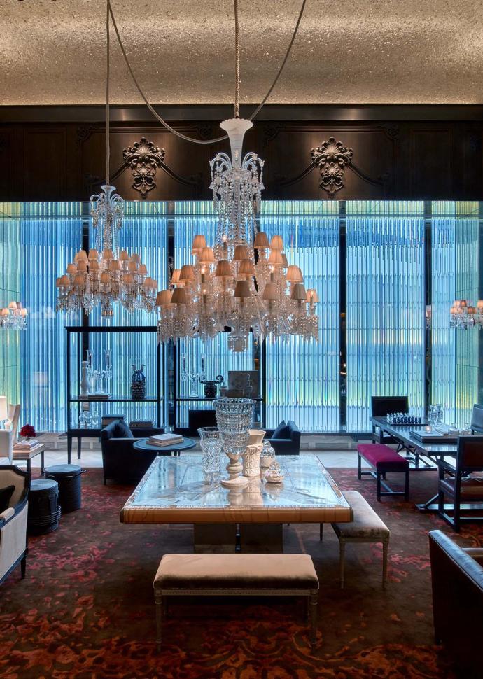 baccarat hotel 내부, 작은 라운지