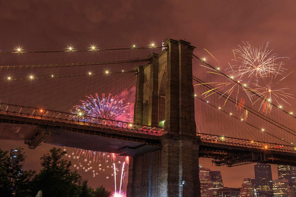 Vuurwerk op 4 juli in New York City