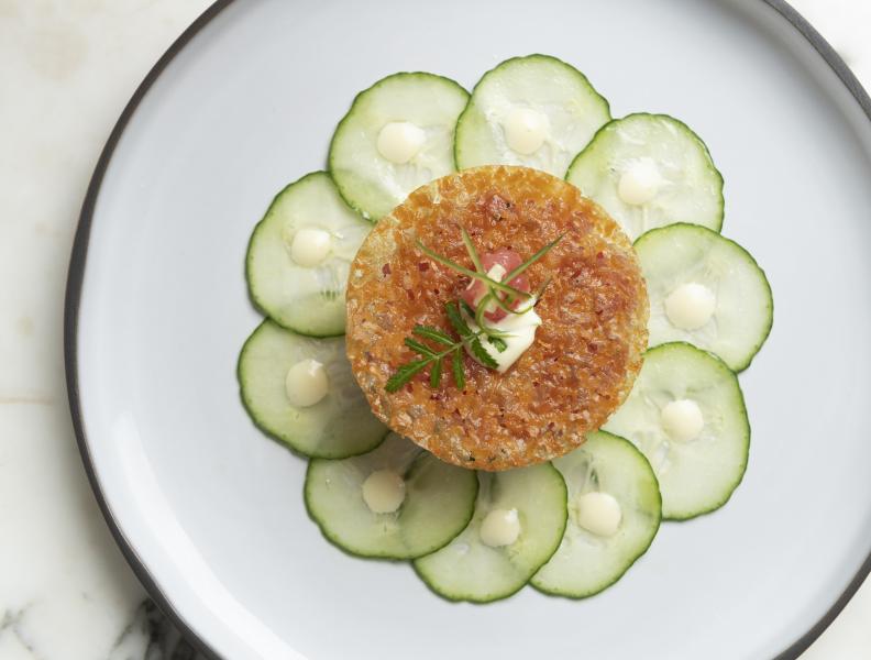 Prato de atum picante de Gabriel Kreuther 1