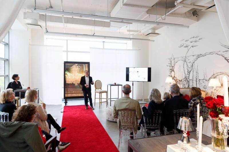 The lounge was the ideal space for Sotheby’s Cocktail & Conversation event.