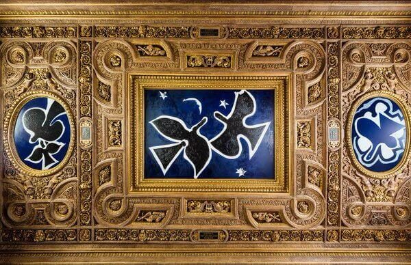 Henri II room for its George Braque ceiling in a 17th century decor.