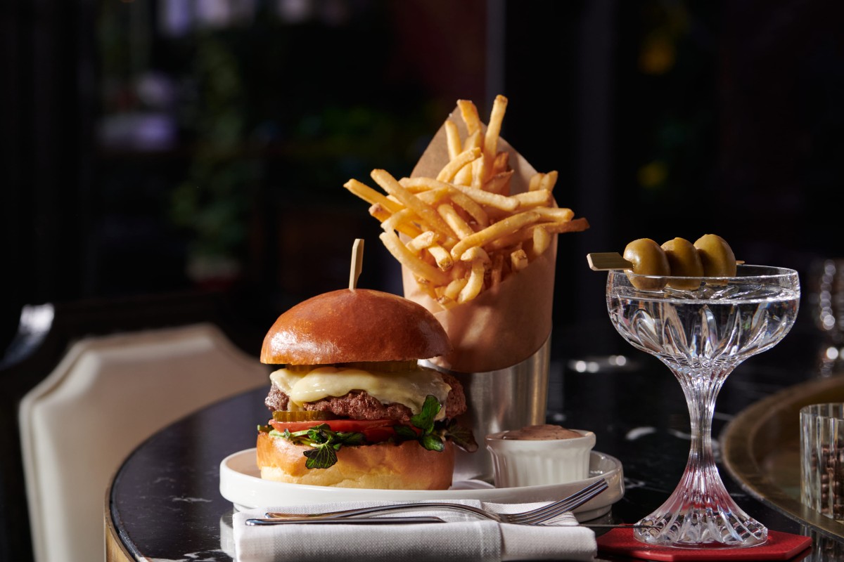 View of a burger