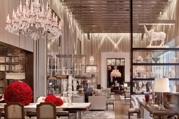 Interior of the Baccarat Hotel Grand Salon