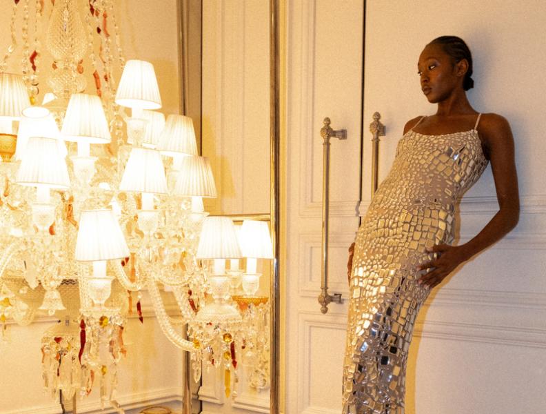 woman posing and modeling