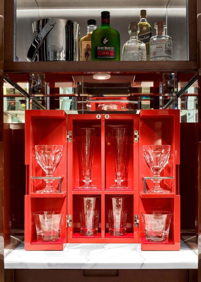 Baccarat hotel mini bar