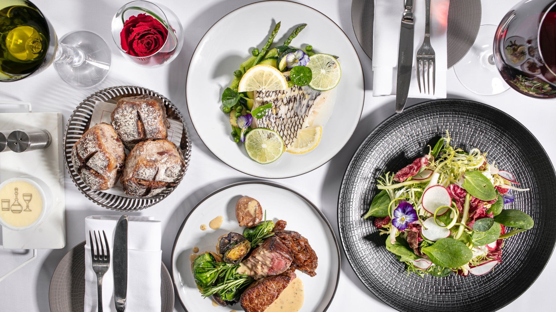 Platos y vajilla de alta gastronomía