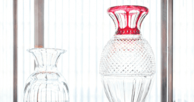 Harcourt red crystal glass, Baccarat Hotel