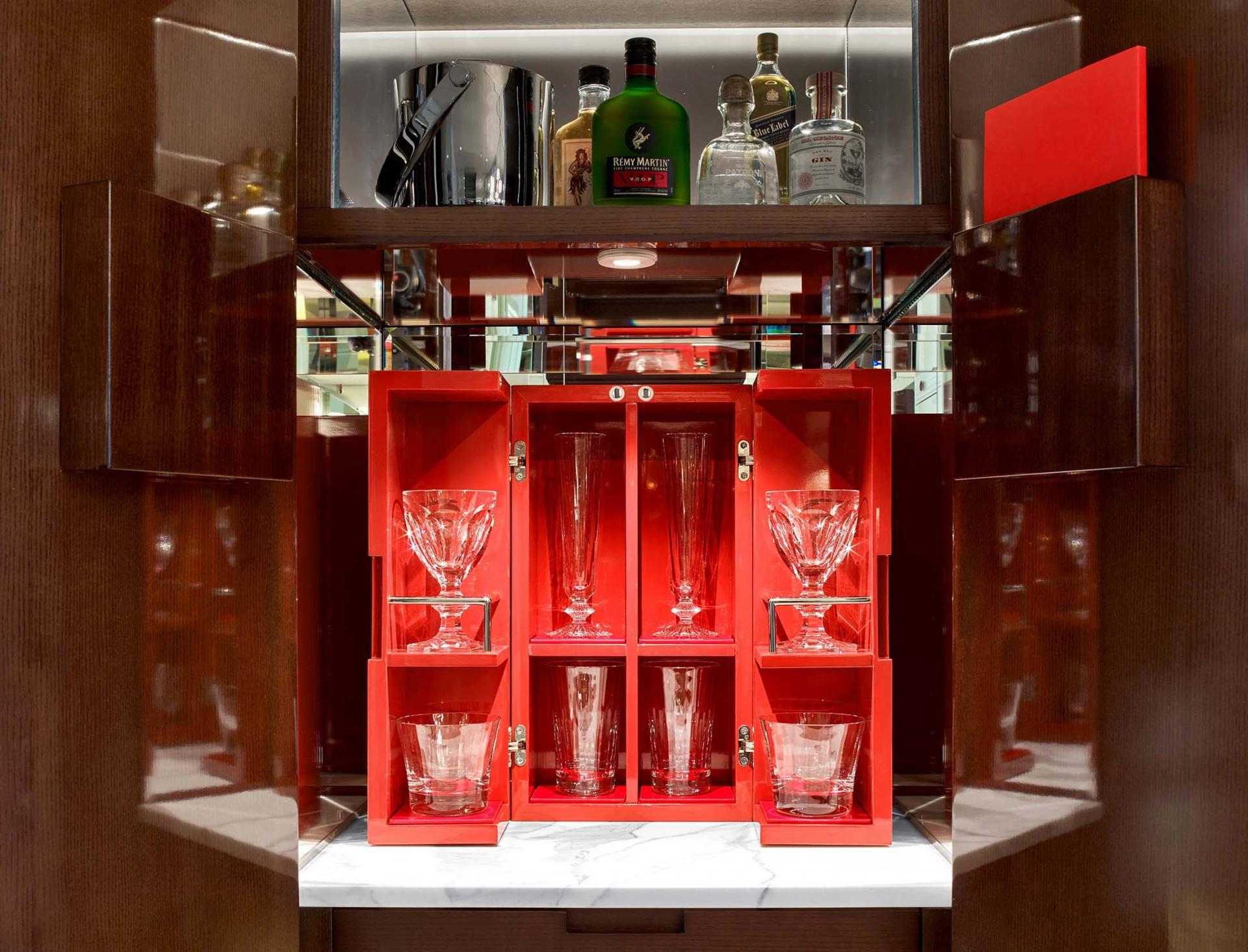 Baccarat hotel mini bar