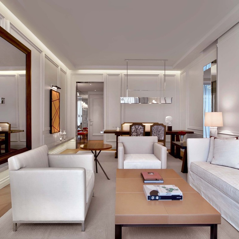 Living space in a Prestige Suite